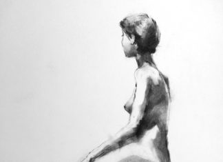 Drawing with charcoal - ArtistsOnArt.com