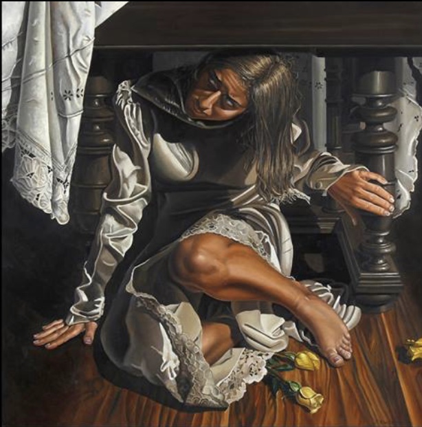 Teresa Brutcher, “Afraid of II,” 2010, oil on canvas, 100 x 100 cm
