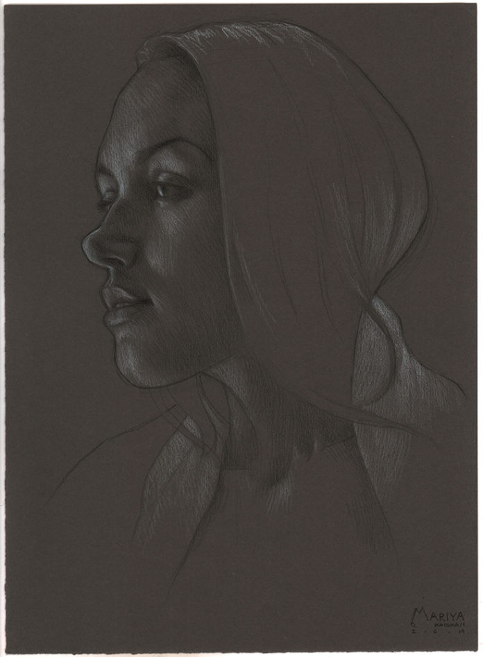Drawing on toned paper - Daniel Maidman - RealismToday.com