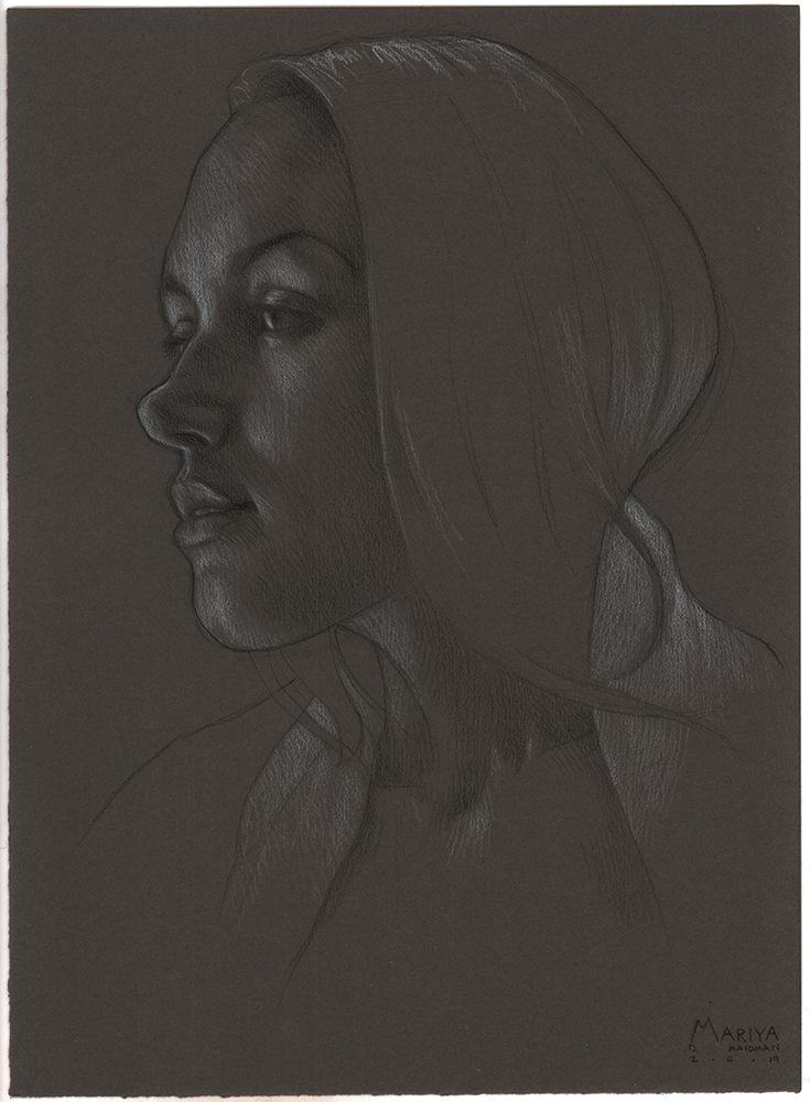 Heightened Toned Paper Charcoal Study 1 Drawing by Morgyn Crotts