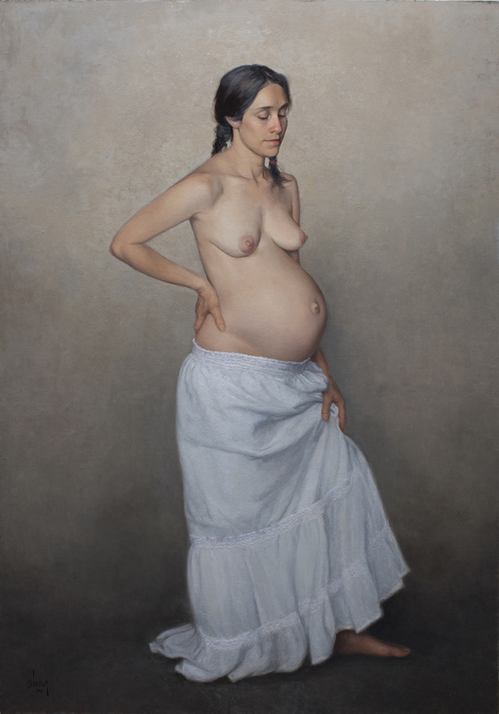 Ryan Brown, “Motherhood,” 2016, oil on linen, 36 x 51 in.