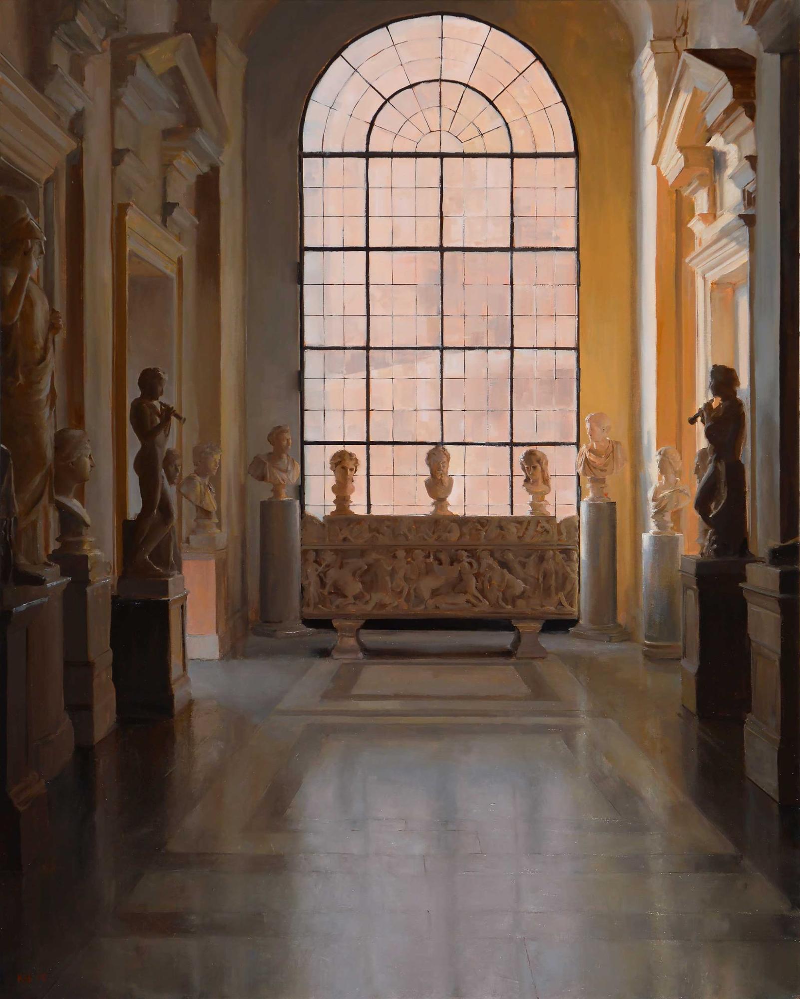 Kenny Harris, “Capitoline Museum,” oil on canvas, 60 x 48 in.