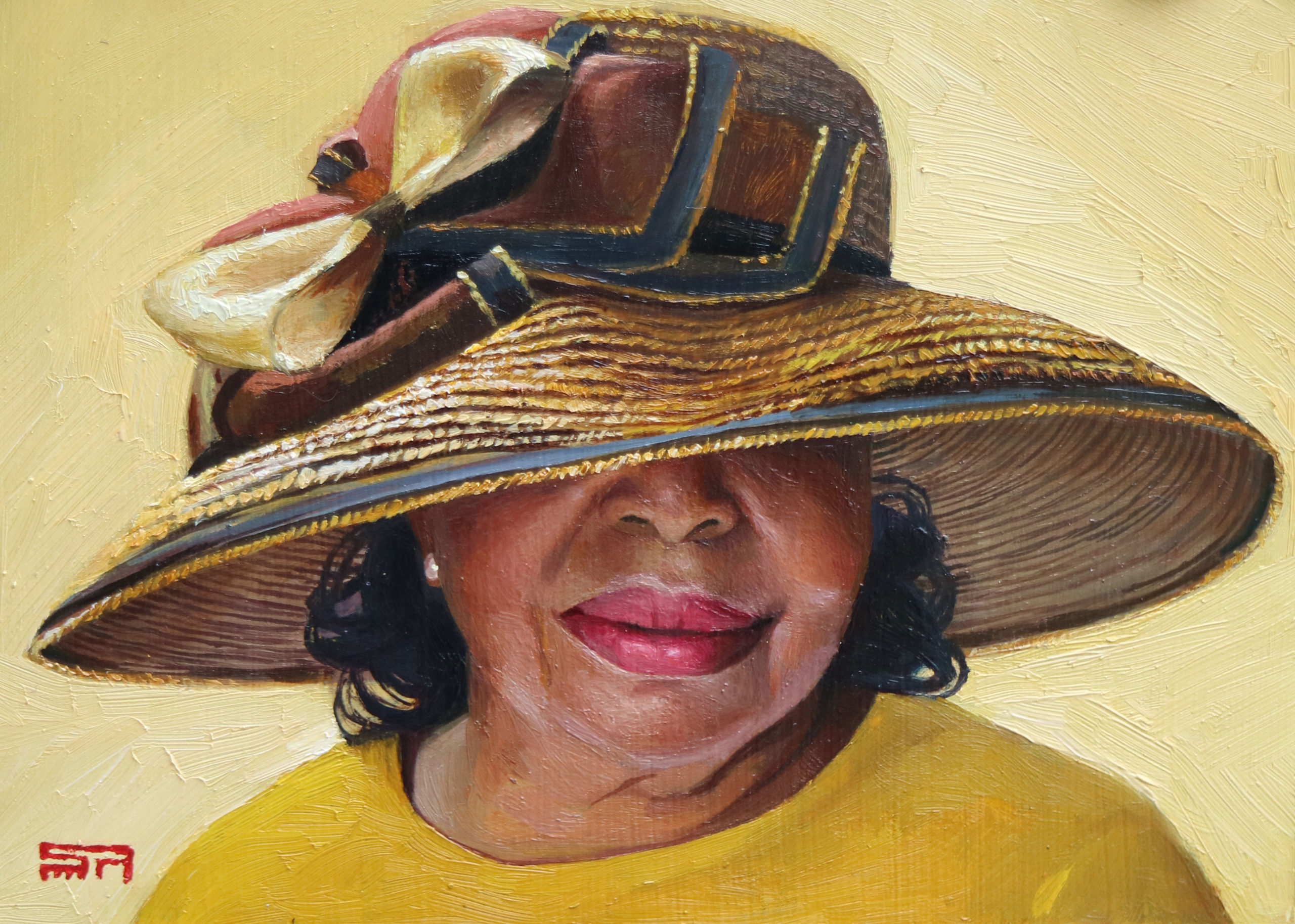 Contemporary realism portrait painting - Stanley Rayfield
