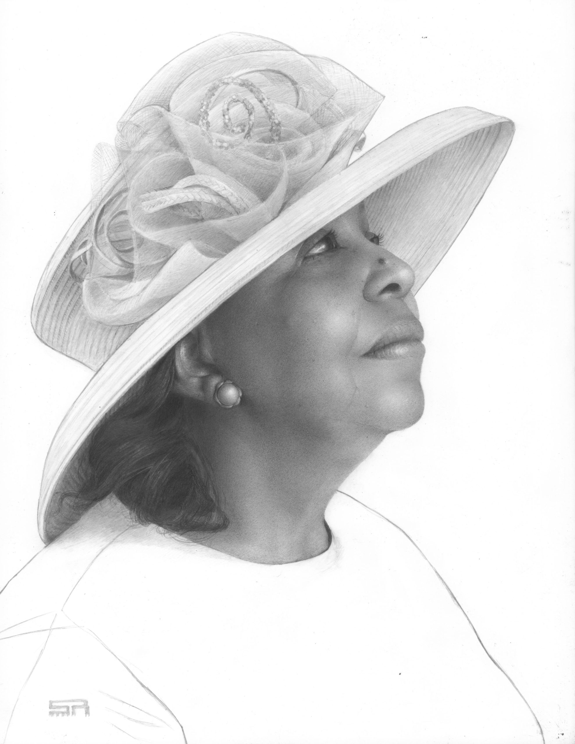 Graphite portrait drawing - Stanley Rayfield - RealismToday.com