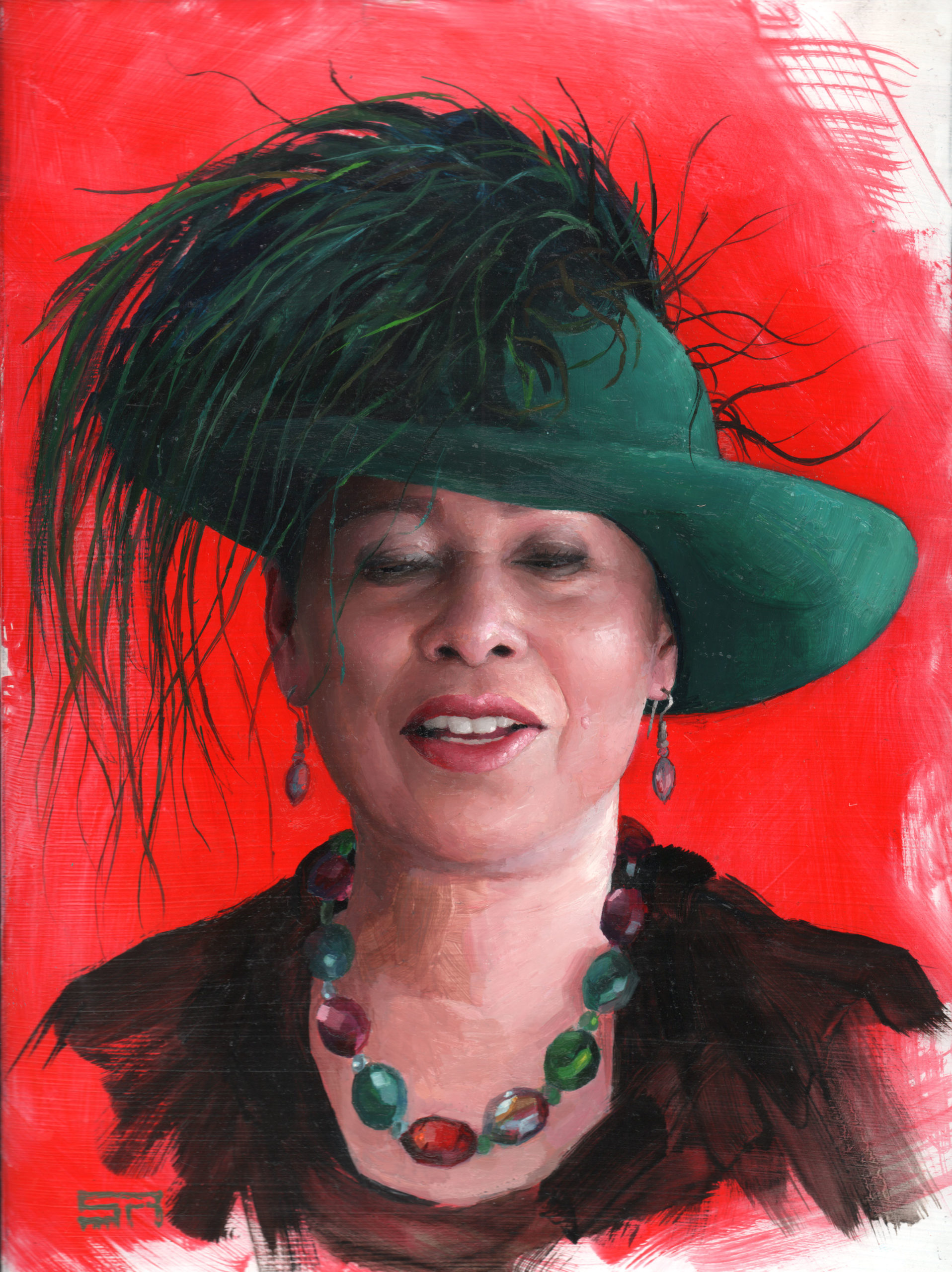 Contemporary realism portrait painting - Stanley Rayfield