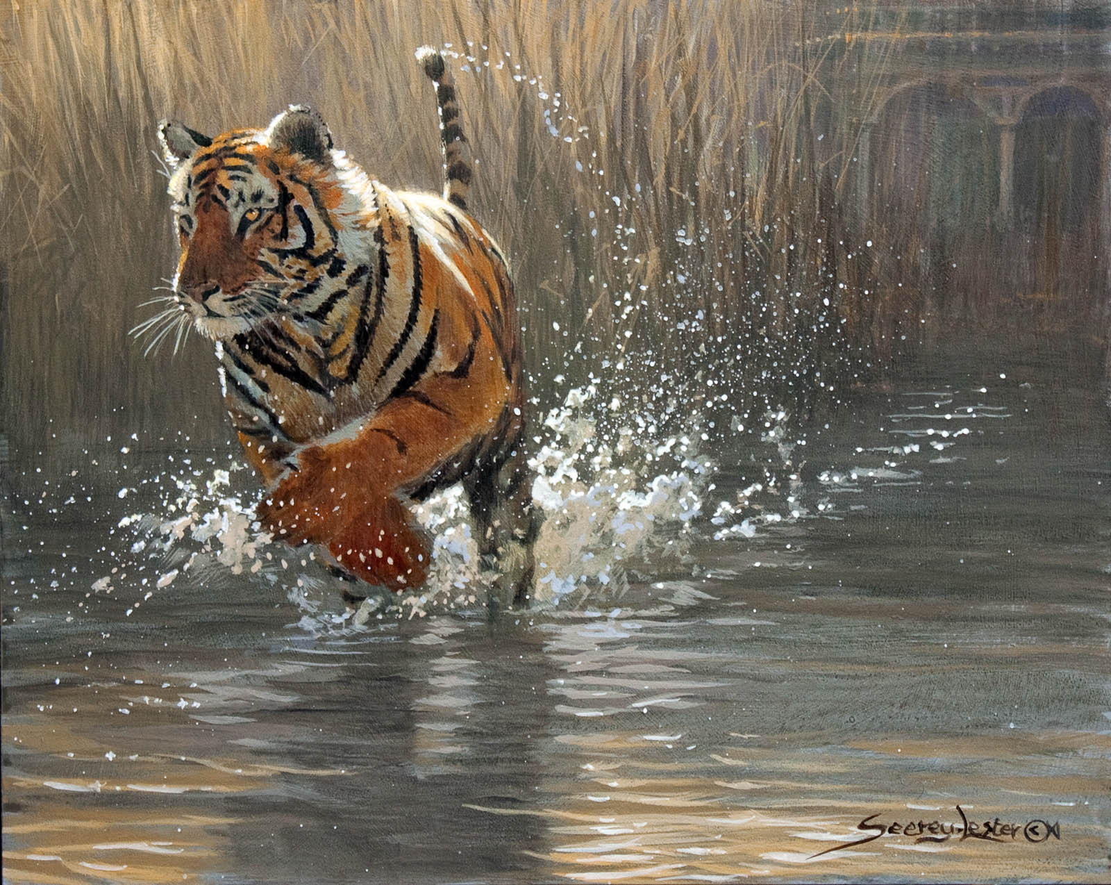 Representational art - Tiger painting
