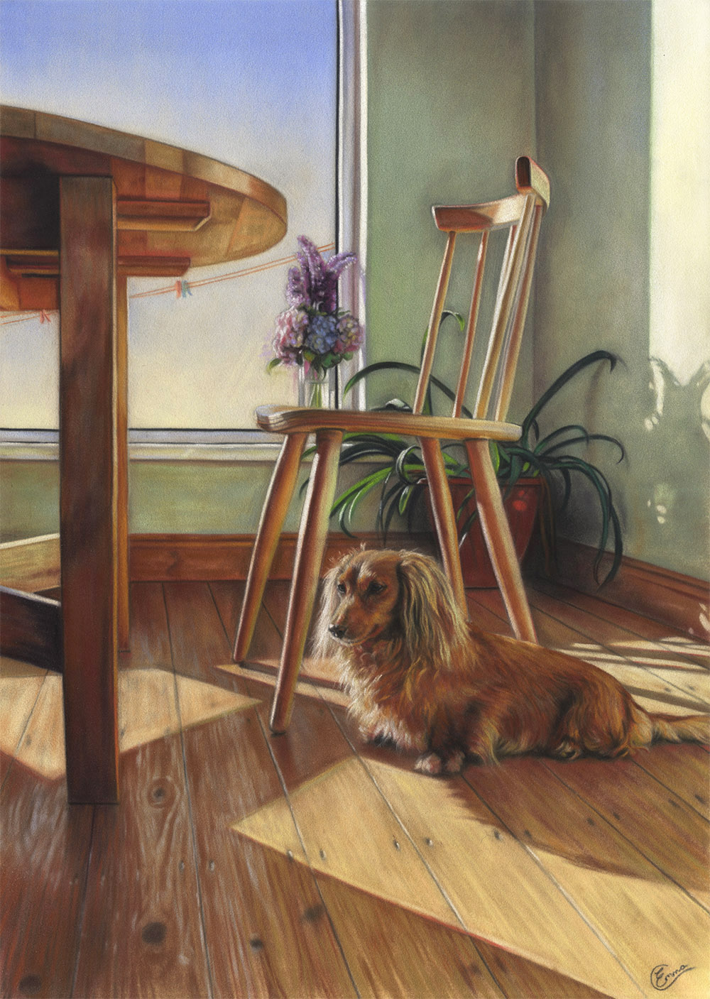 Contemporary Realism - dogs in art