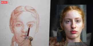 Realism Live painting portraits for beginners Victoria Herrara