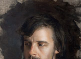 Artist Selfie Painting Competition self-portrait paintings_Ernest-Wood Vulnerability