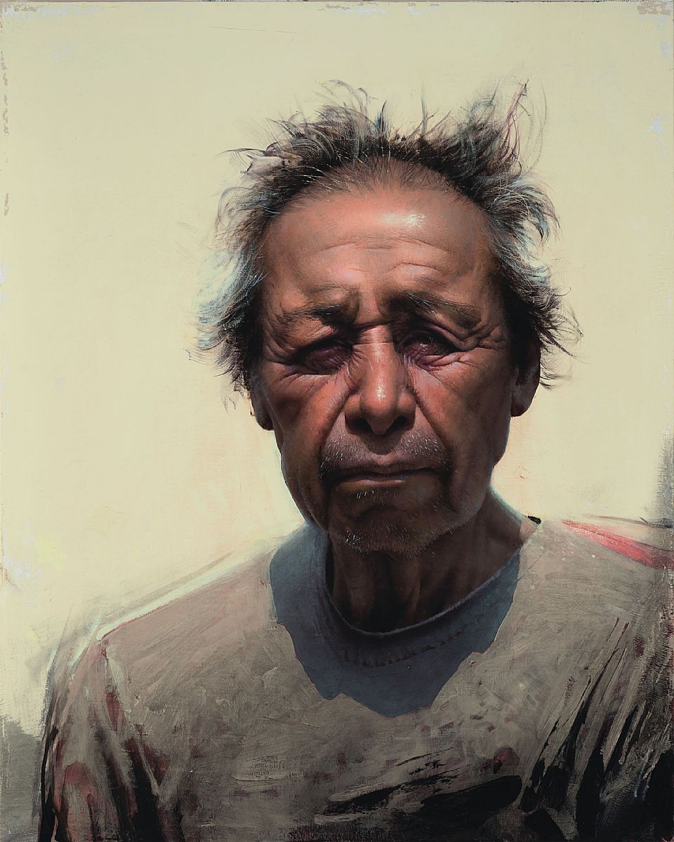 contemporary realism portrait painting - Daniel Sprick