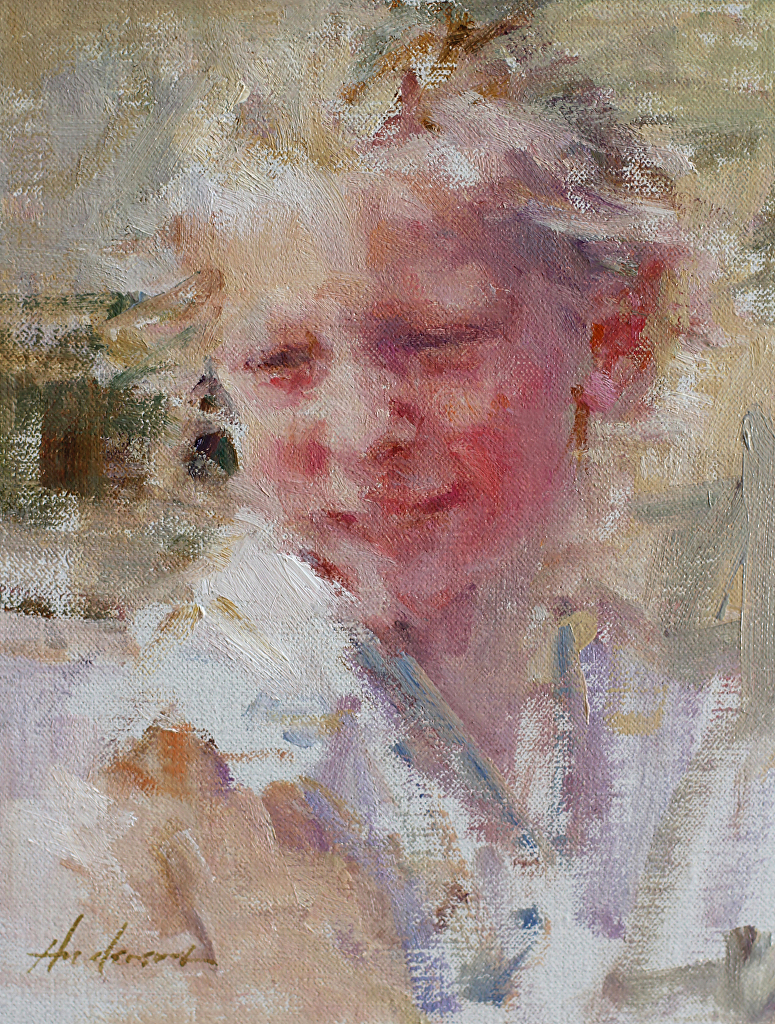 Carolyn Anderson, "Summer at the Lake" painting of a girl