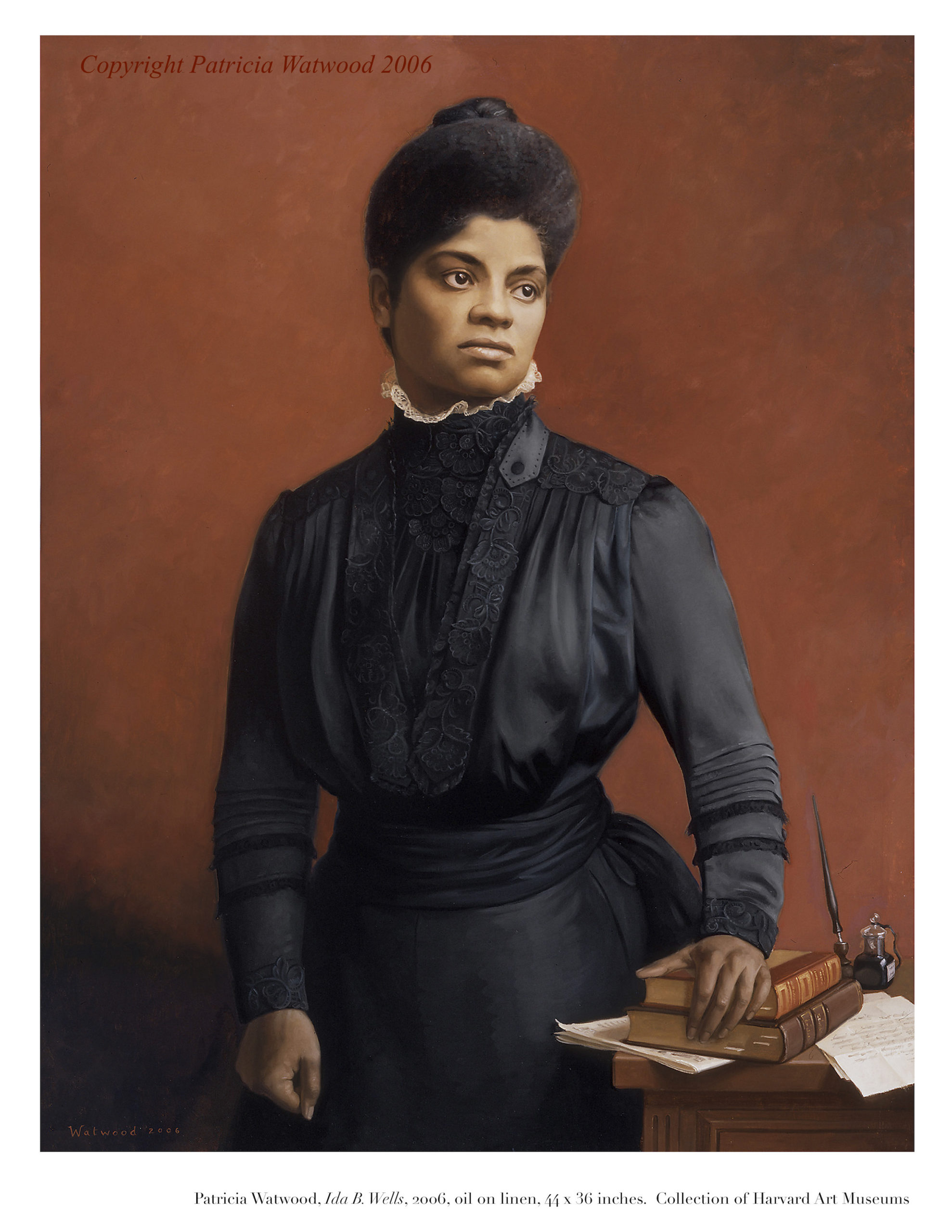 Portrait painting of Ida B. Wells by Patricia Watwood