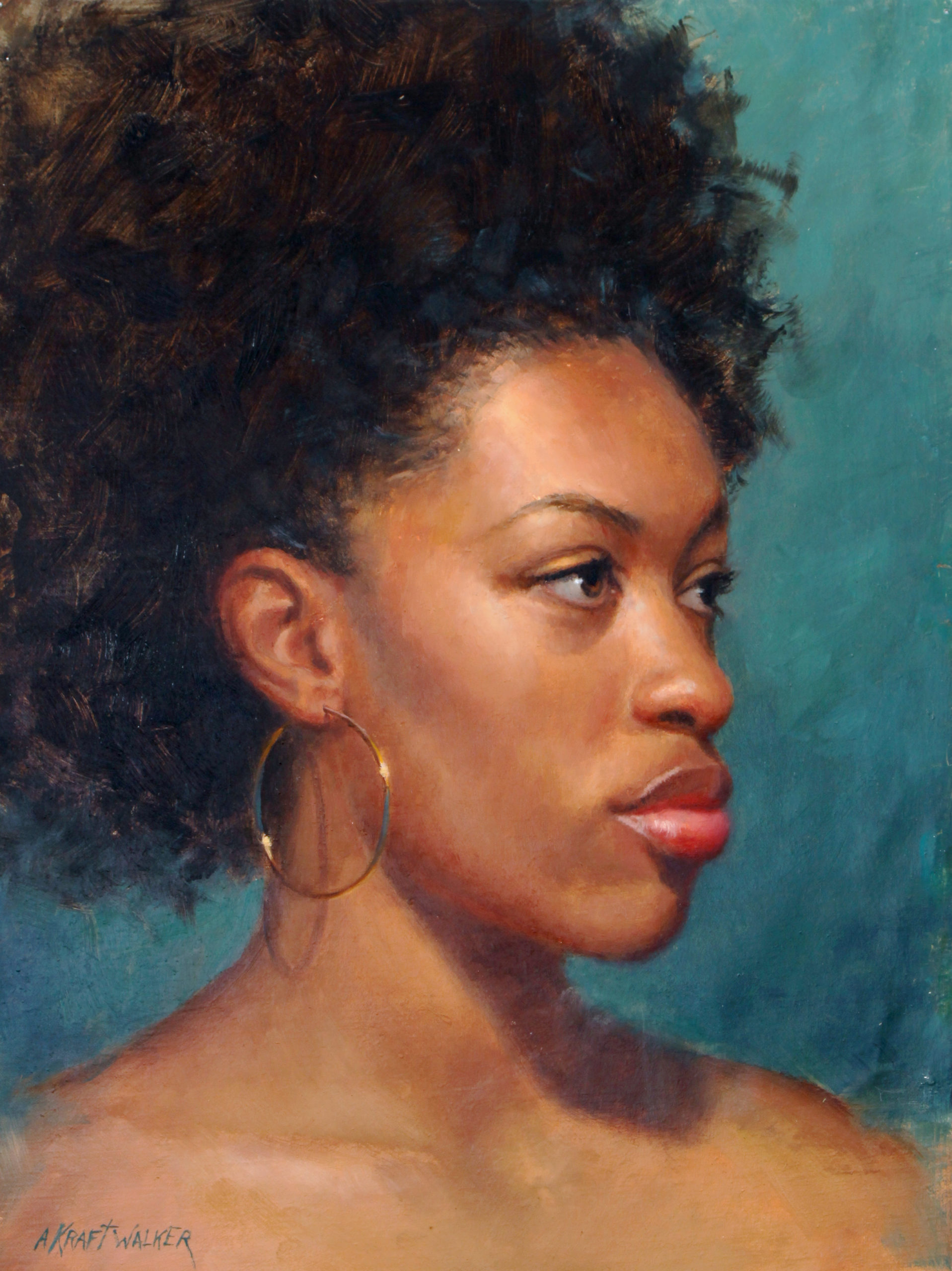 Portrait painting of a woman
