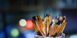 Artist Grants - photo of paintbrushes