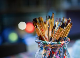Artist Grants - photo of paintbrushes