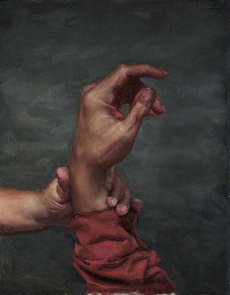 Civil War art - Realistic painting of hands