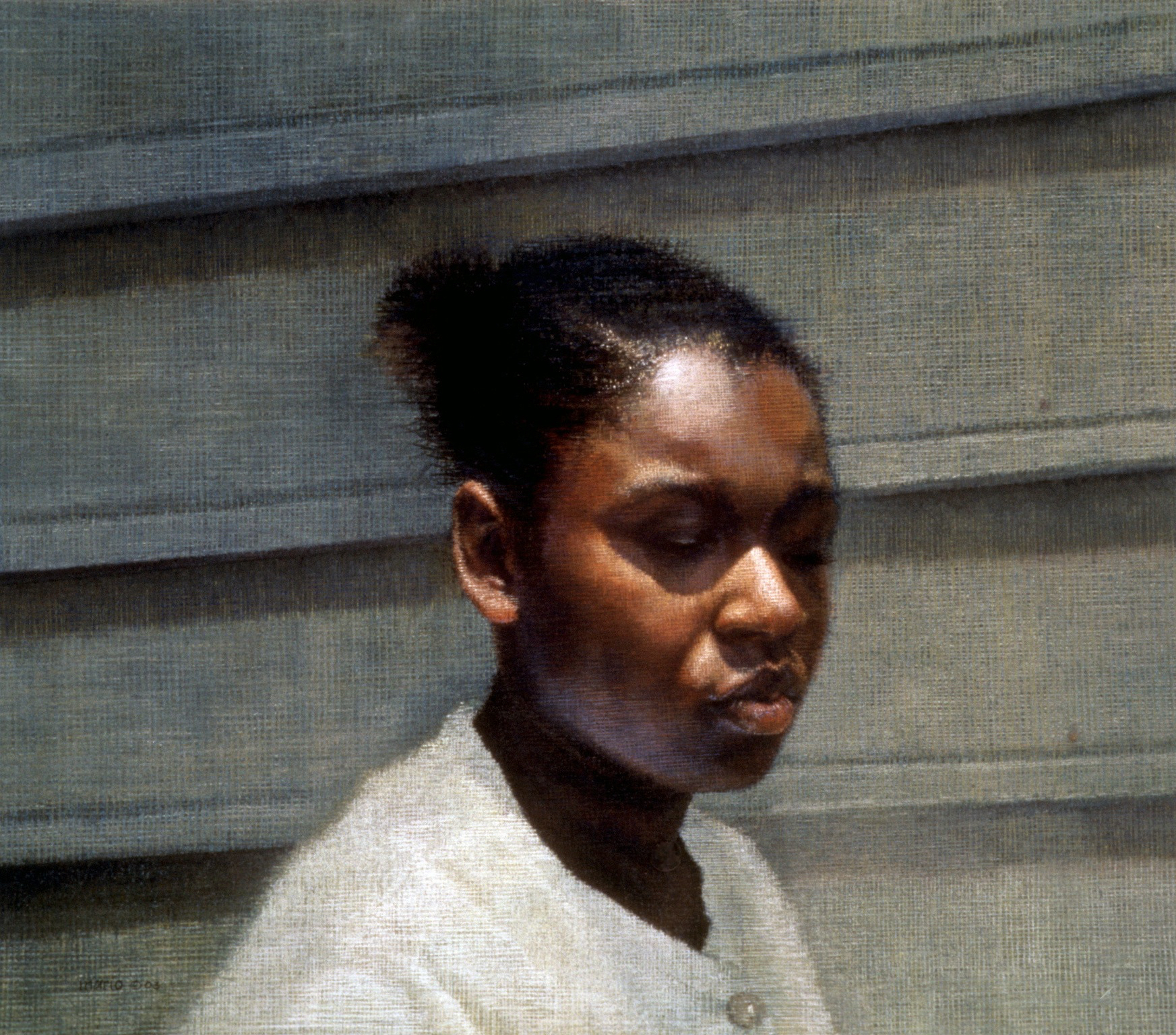 Pastel portrait painting