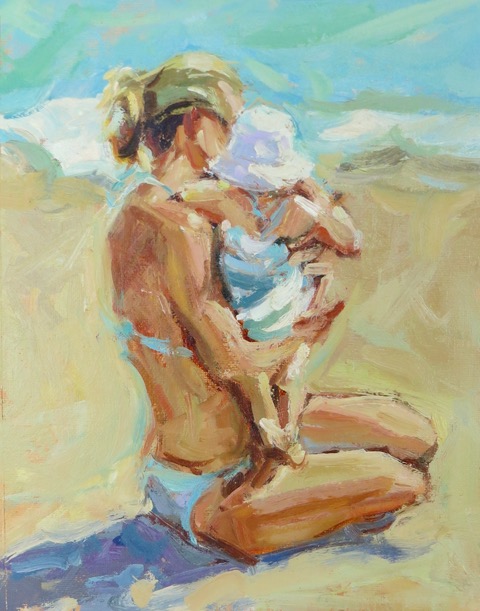 Paintings of mothers and children