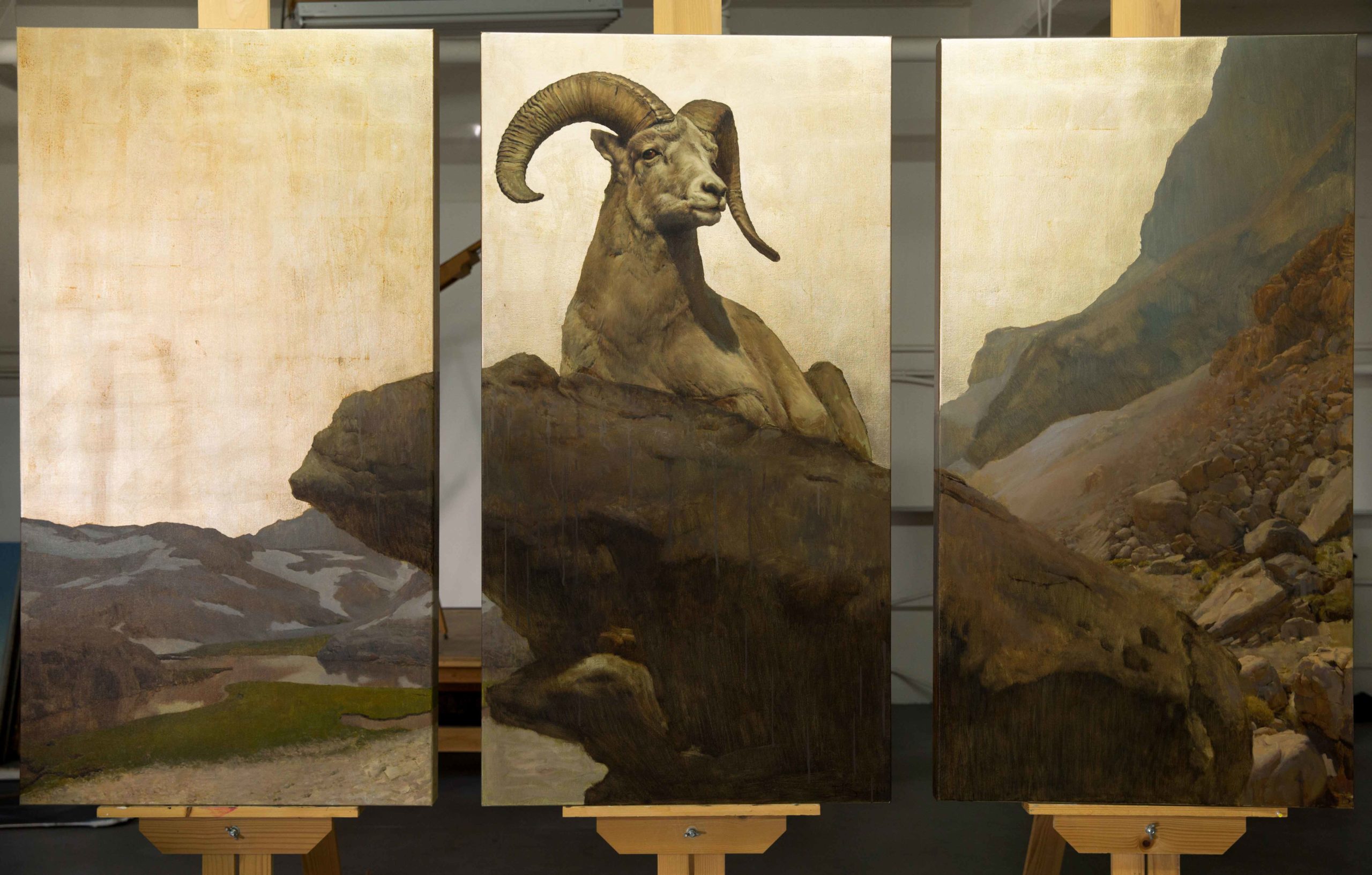 Painting of a ram