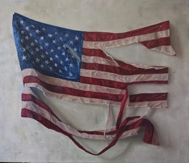 Painting of the American flag