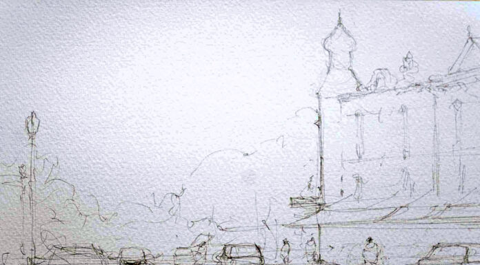 Drawing cityscapes - by Dan Marshall