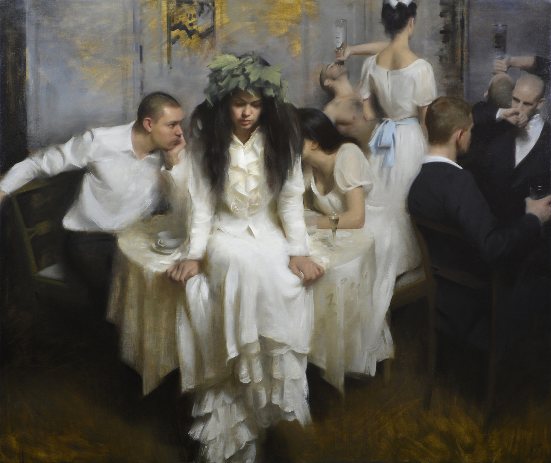 В шумном зале ресторана. Nick Alm художник. Шведский художник ник Альм. Художник Nick Alm (ник Альм) картины. Nick Alm акварель.