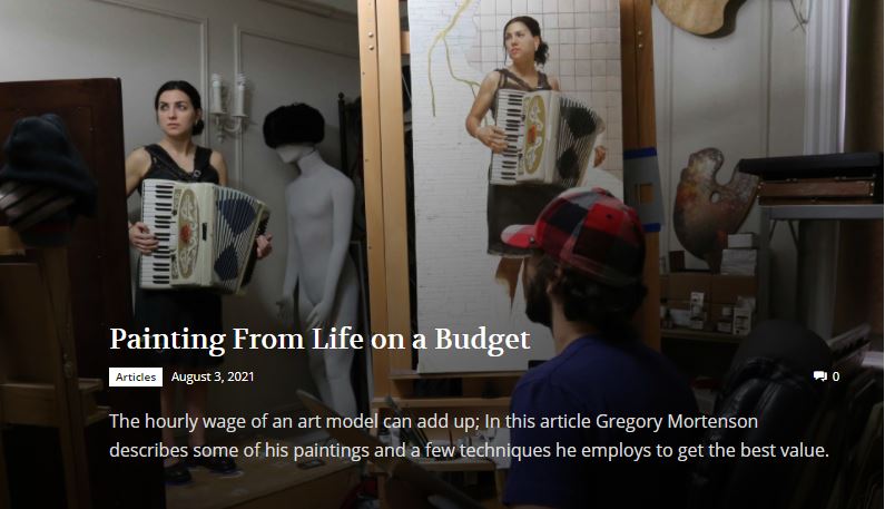 painting from life on a budget