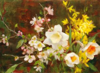 Art competitions - Plein Air Salon floral winner by Kathy Anderson