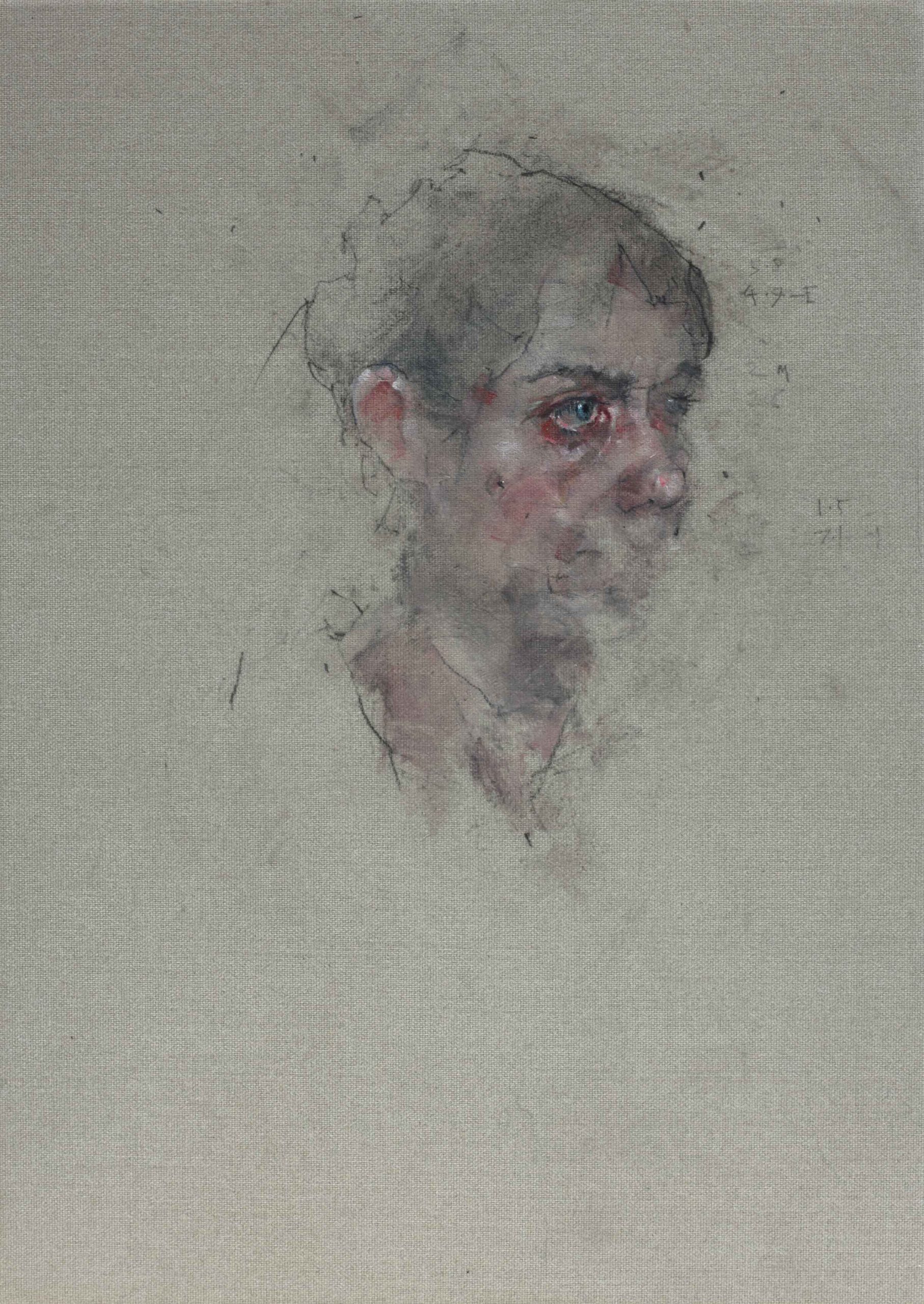 Nathan Ford, "Anna 11.12," 20 x 28 cm, Oil on canvas