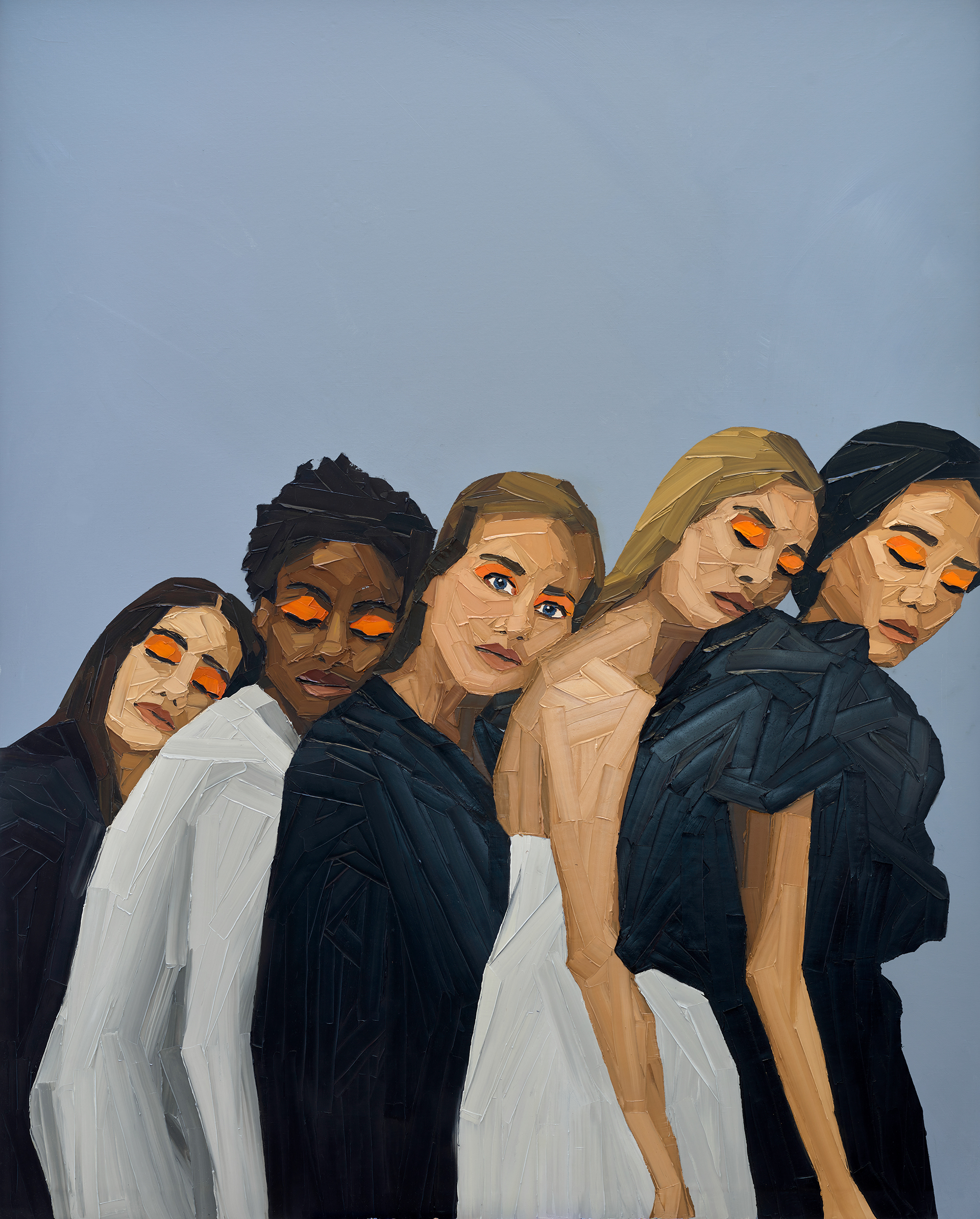 Elena Gual, "Despertando," 2021 Oil on Canvas 200 x 160cm