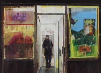 The Way Forward Brett Amory, "Boston & 174th st Bronx 12-1am (Waiting #181)," 36 x 36 inches, Oil on wood