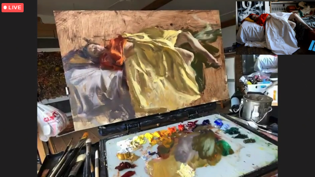 Quang Ho's figurative painting demo