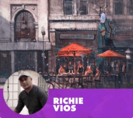 Richie Vios is on the faculty of the 2022 Watercolor Live 