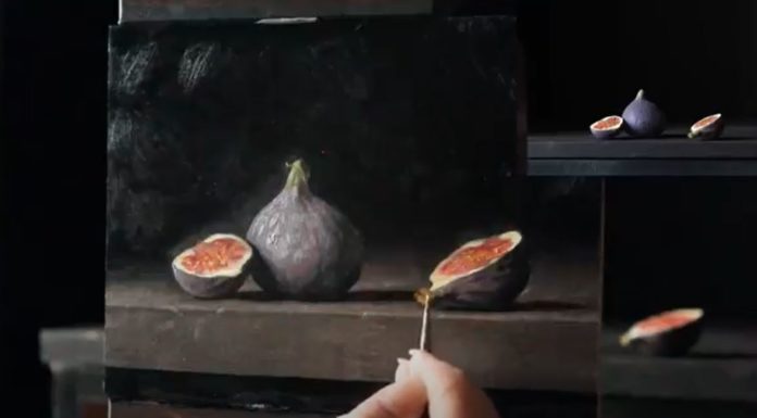 Sarah Margaret Gibson's still life painting demonstration