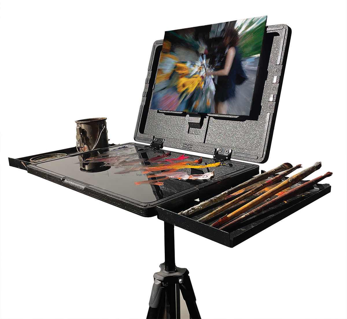 Portable easels for artists
