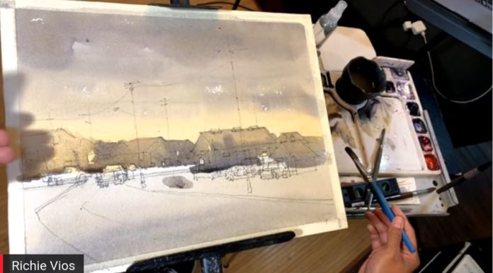 How to blend watercolor