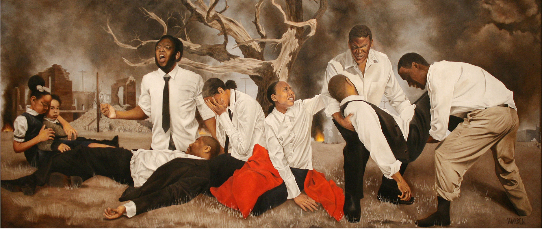 Narrative paintings - Shawn Michael Warren, "In a Promised Land"