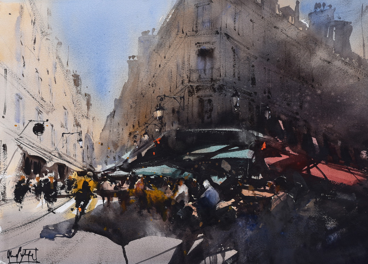 Watercolor painting by Alvaro Castagnet