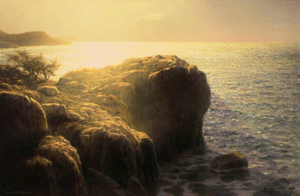 realism landscapes - Joseph McGurl, "Look to the Sun," 24 x 36 inches, Oil on canvas