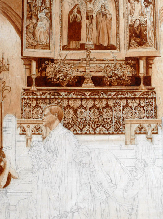 Altar underpainting