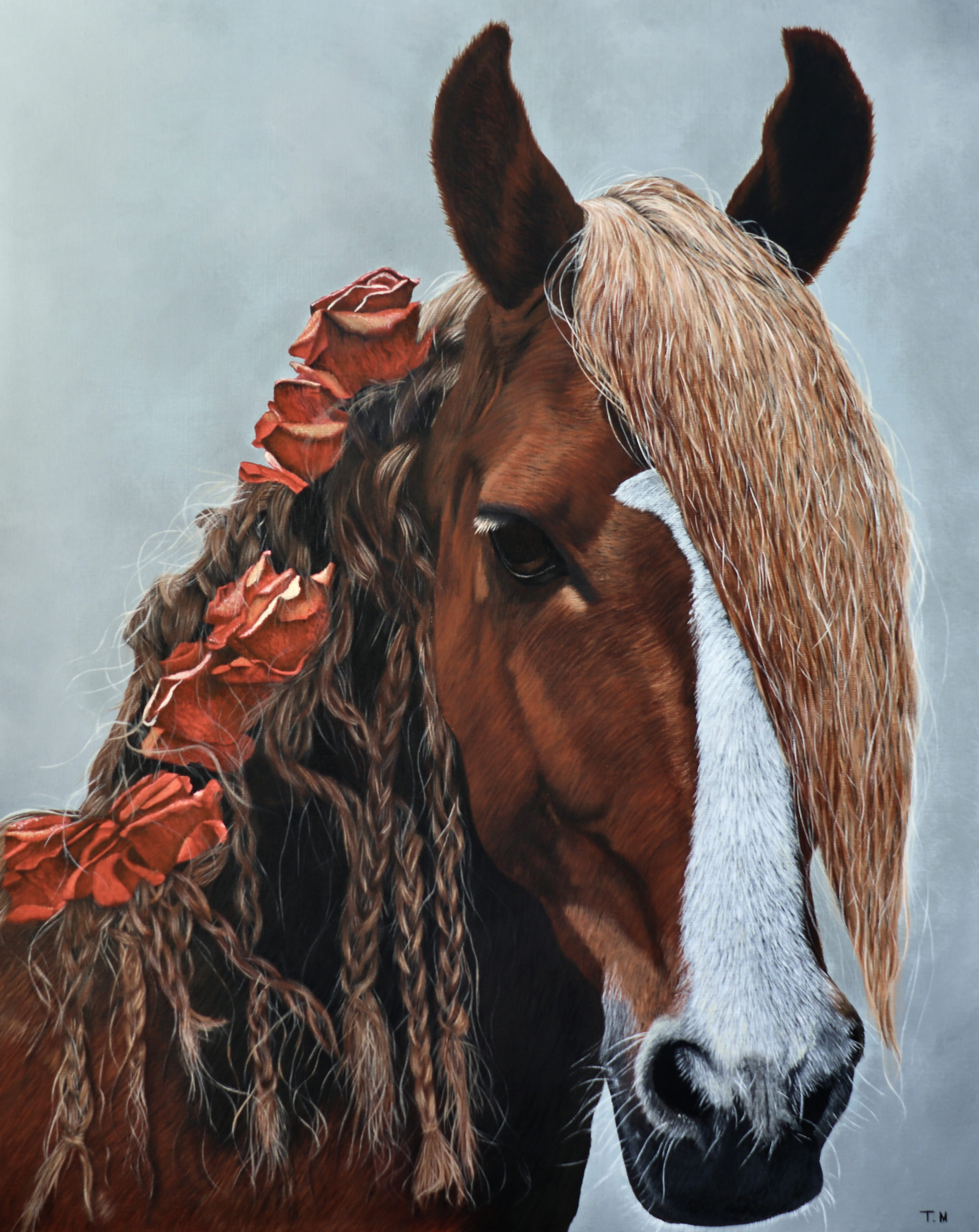 realistic paintings of horses