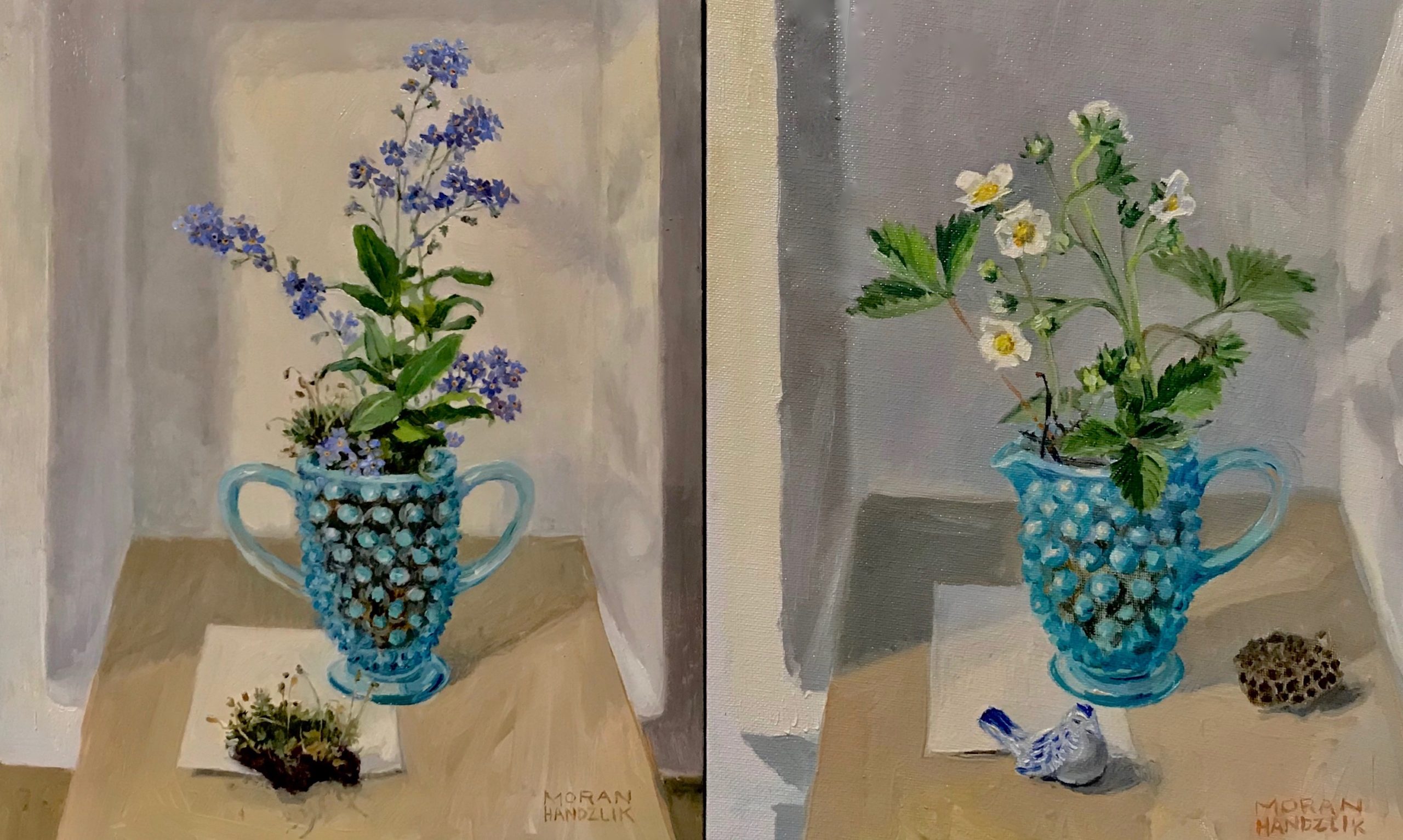 Painting of Forget-Me-Nots