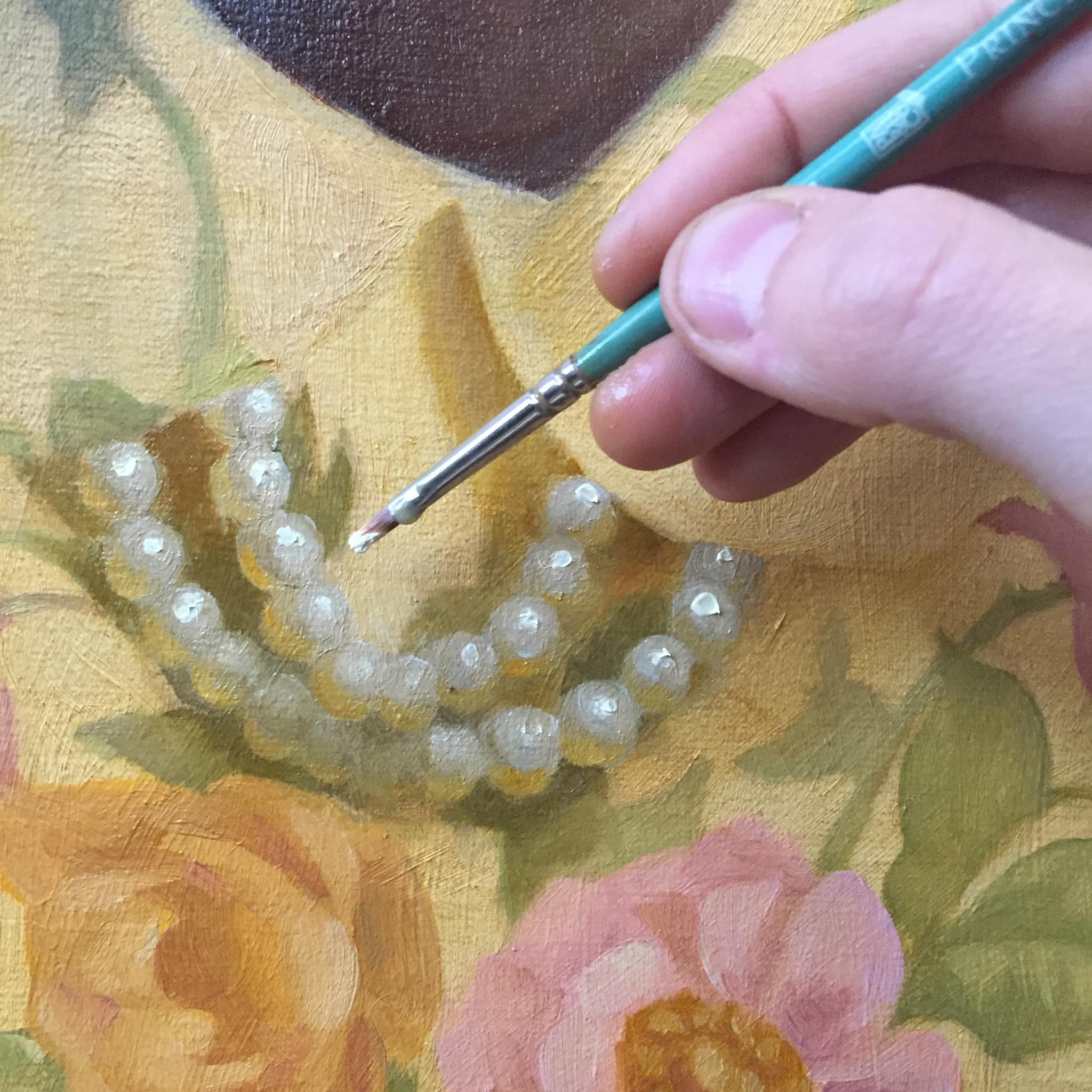 Painting realistic pearls