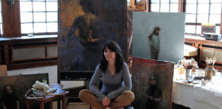Stanka Kordic in her art studio