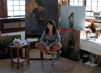 Stanka Kordic in her art studio