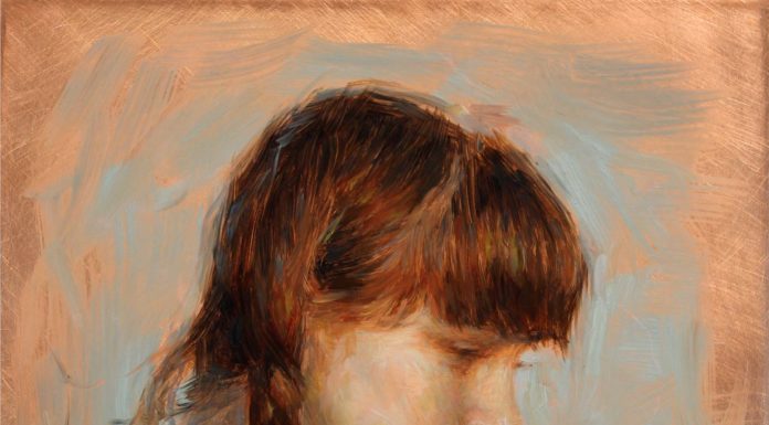 Julio Reyes, "Sparrow," 2011, oil on copper, 10 x 8 inches