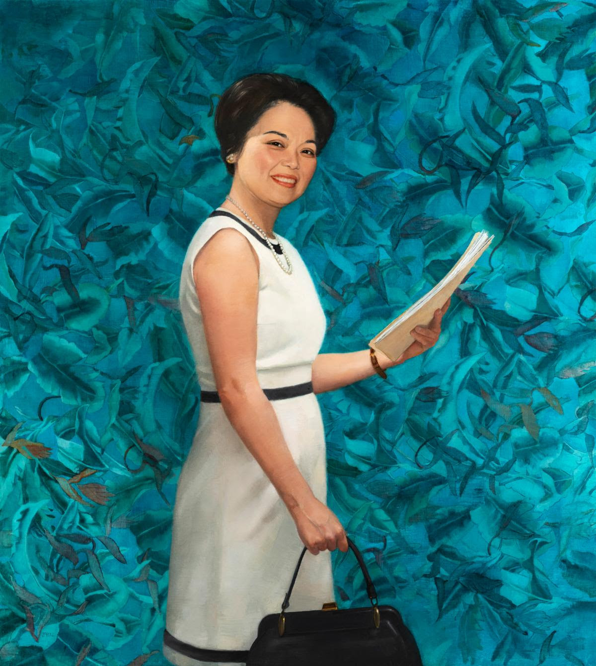 Portrait painting of Representative Patsy Mink