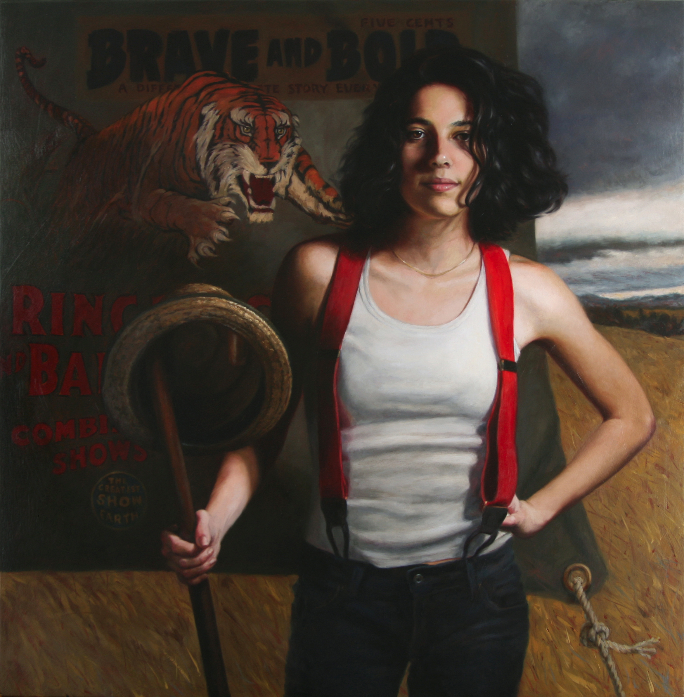 "Voice of the Tiger," 2010, oil, 33 x 32 in.