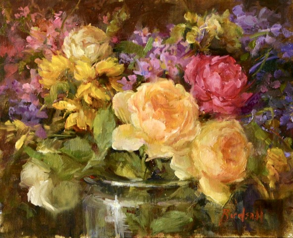 How to paint still life flowers