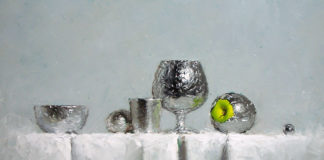 Still life painting - David Cheifetz, "Foil Things," 9 x 12 inches, Oil on panel